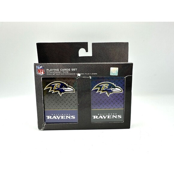 NFL Baltimore Ravens 2pk Playing Cards Standard NEW IN PACKAGE - Picture 1 of 4